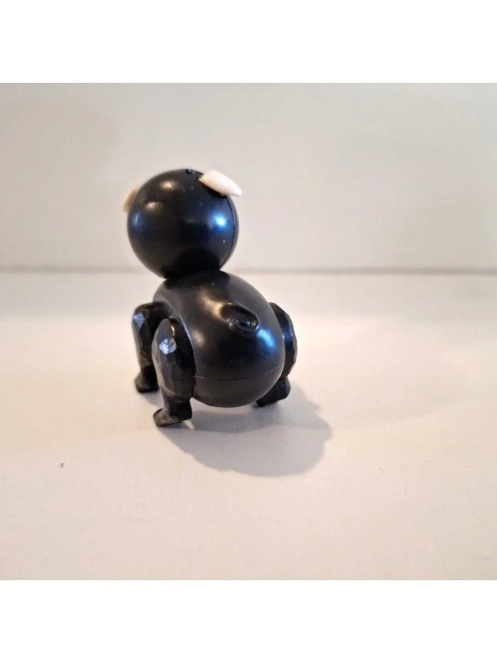 Black White Pig Little People Family Farm Vintage Hog Animal